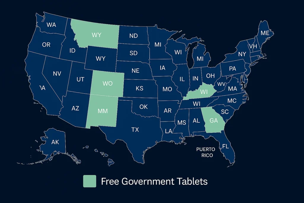 free tablets offer map