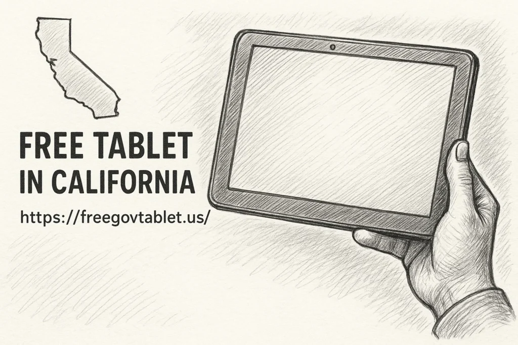 free tablet in california